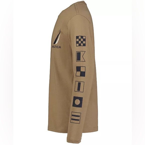 Nautica Toddler and Little Boys Signal Block Long Sleeve Tee XL - Picture 2 of 4